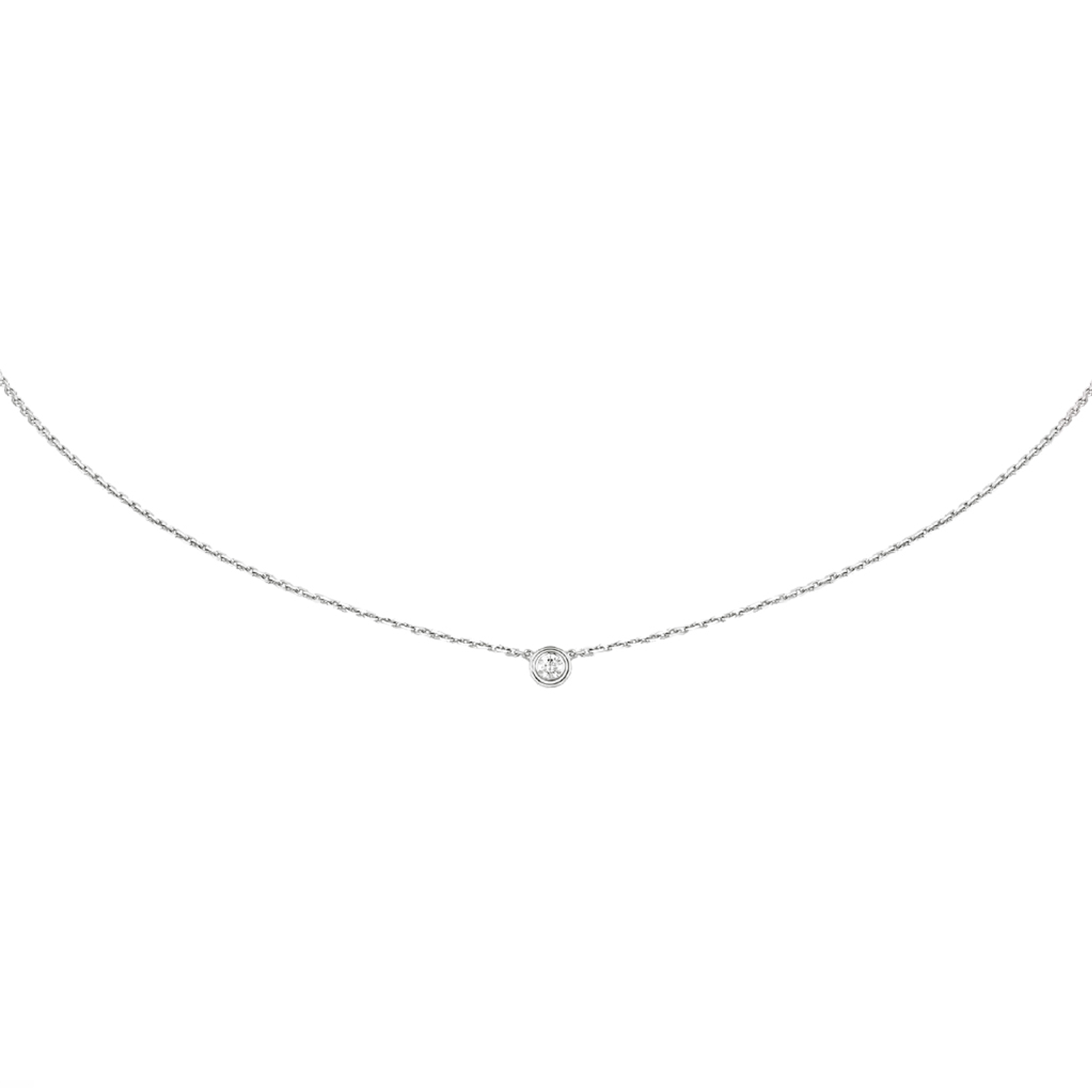 ca*t*er d''amour necklace xs white gold, Di*m*nd b7224515